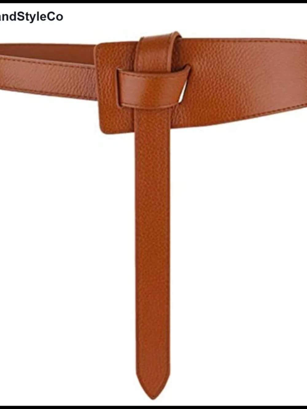 Genuine Leather Tie Knot Waist Belt for Women